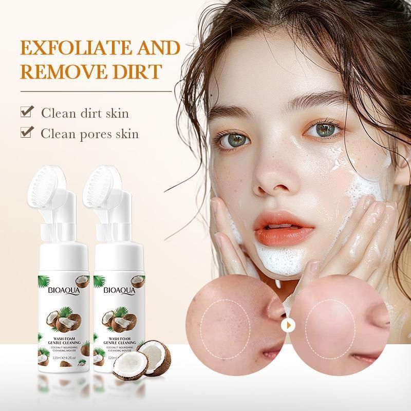 فوم شستشوی صورت براش دار رایحه نارگیل